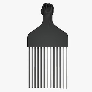afro comb obj