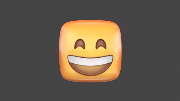 Emoji 7 sorrindo rosto com suor Modelo 3D $9 - .fbx .obj .ma .max