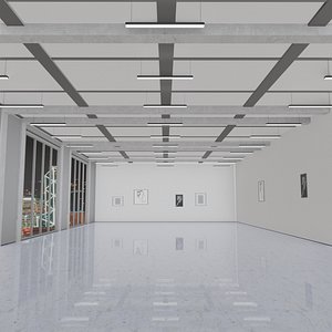 OFFICE ROOM  empty  INTERIOR 3D
