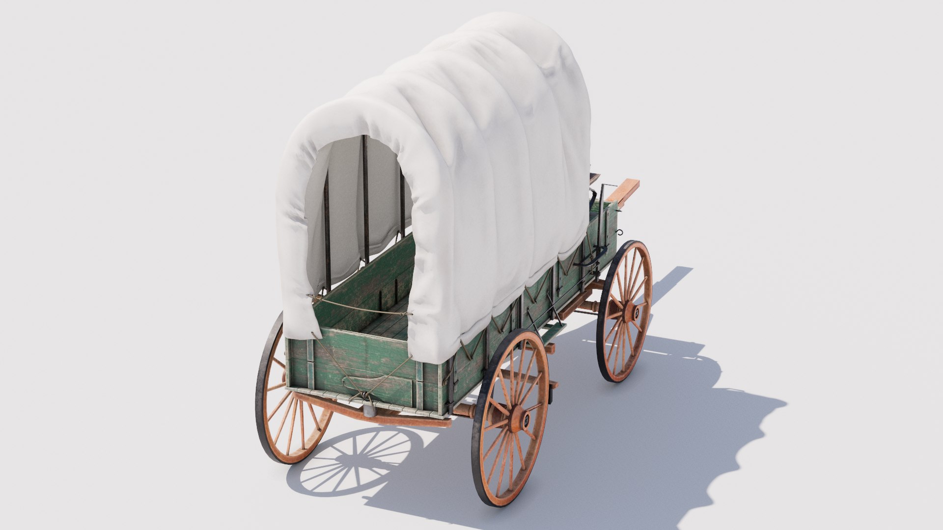Covered Wagon 01 3D Model - TurboSquid 2432840