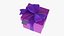 Geschenkbox-Würfel-Etikett Lila