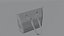 Rote gesteppte Lederhandtasche 3D-Modell