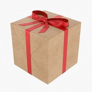 Wrapped Gift Box 5 V1 3D model