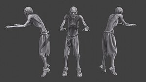 3D Casual Zombie CZ3 0003 model