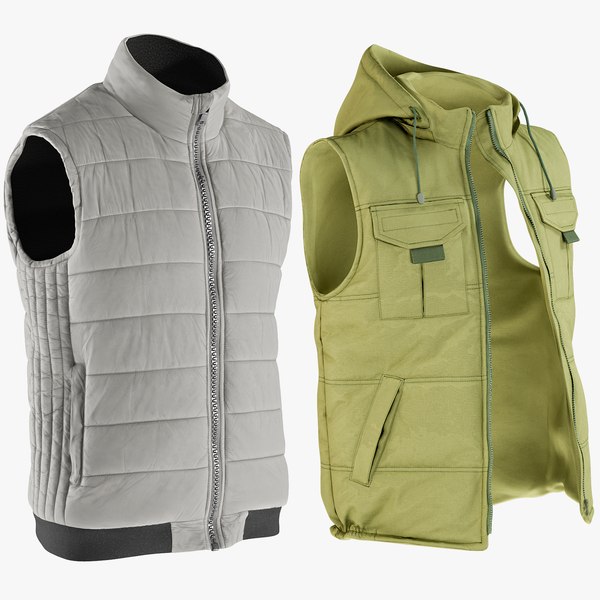 3D realistic vests 3 collections model