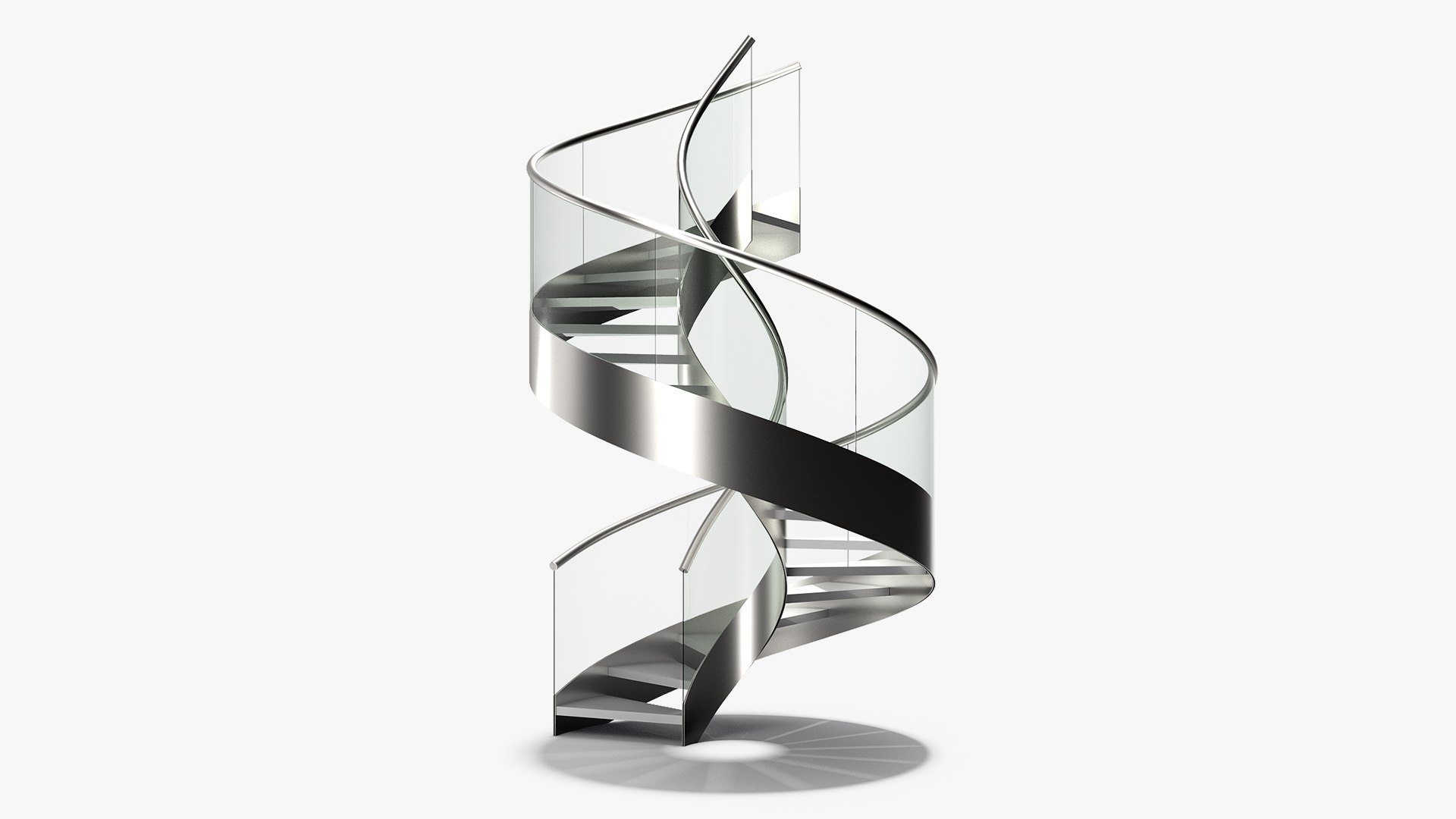 Spiral Stair Staircase 3D Model - TurboSquid 1611900