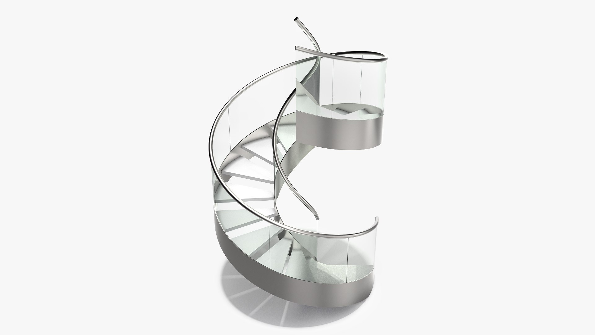 Spiral Stair Staircase 3D Model - TurboSquid 1611900