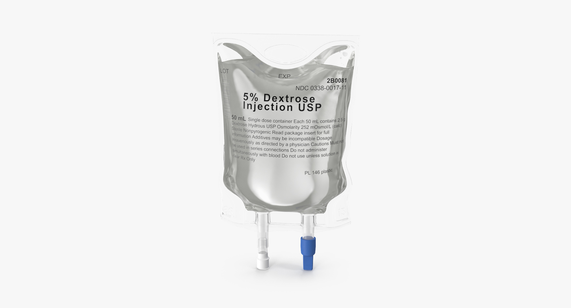 3d Model Of Iv Bag