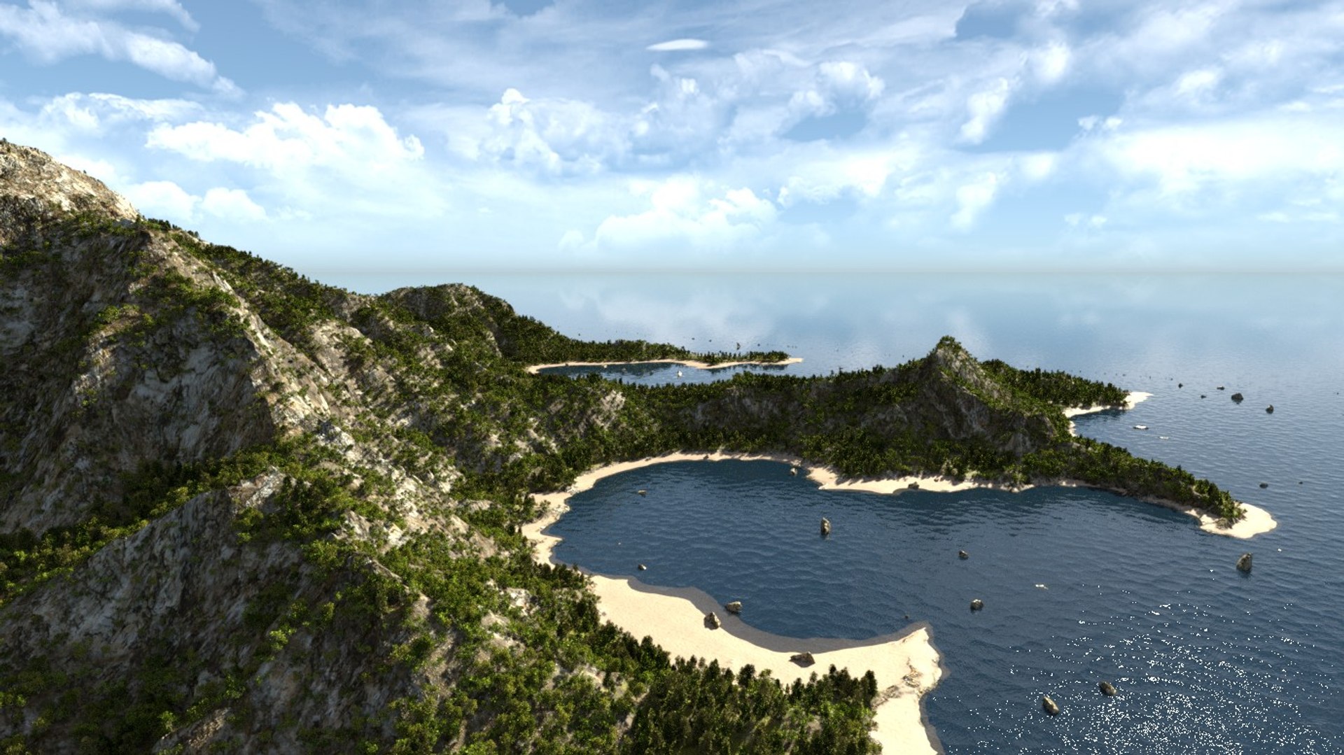 3D Model Island Blender - TurboSquid 1373364