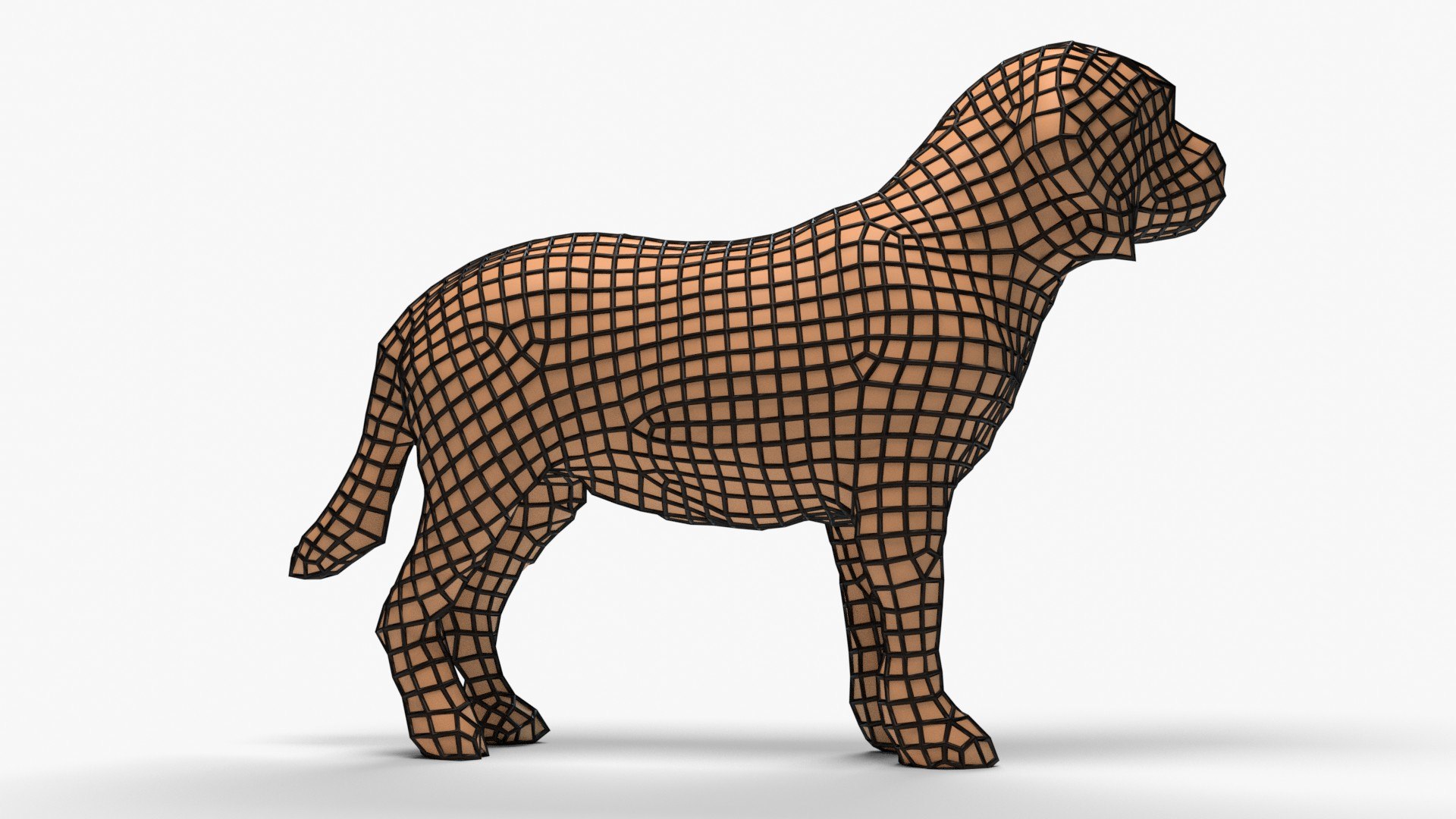 Figurine Standing Dog 3D Model - TurboSquid 1769388