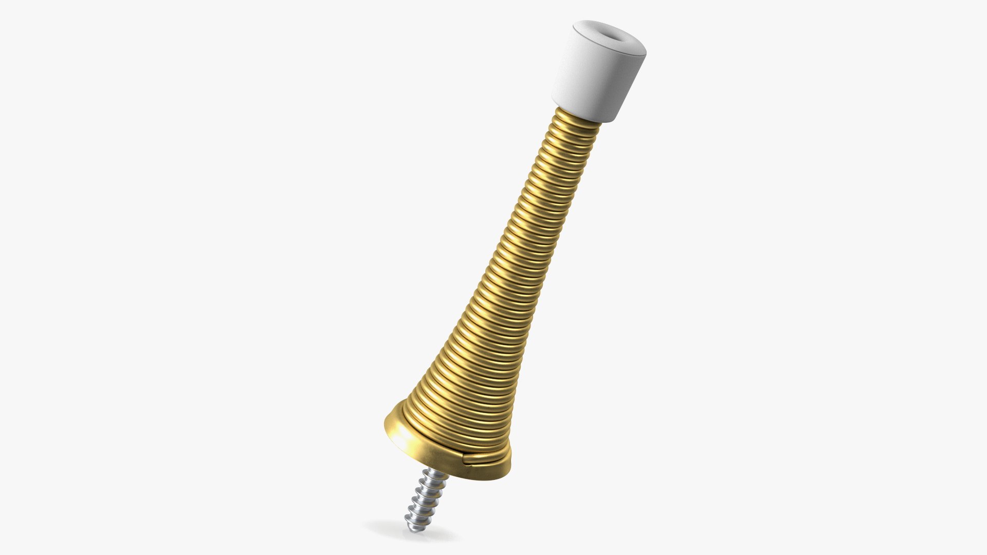 Spring door stopper gold 3d model turbosquid 2131796