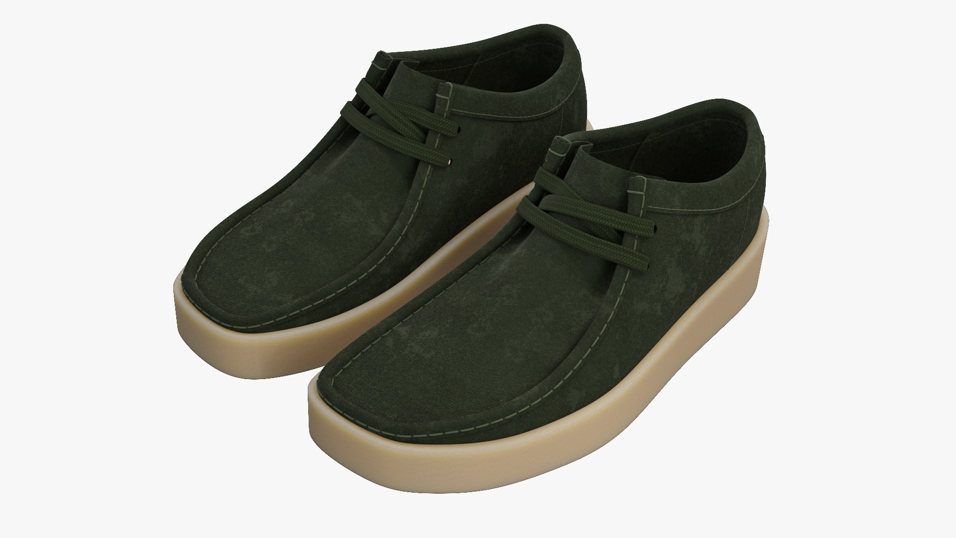 Clarks Wallabee Cup Green Suede model https://p.turbosquid.com/ts-thumb/R9/y1p8SC/8g/clarkswallabeecupgreensuede04/jpg/1714725669/1920x1080/fit_q87/f3af32b1f271dba3ac128b4362967b5591afd61b/clarkswallabeecupgreensuede04.jpg