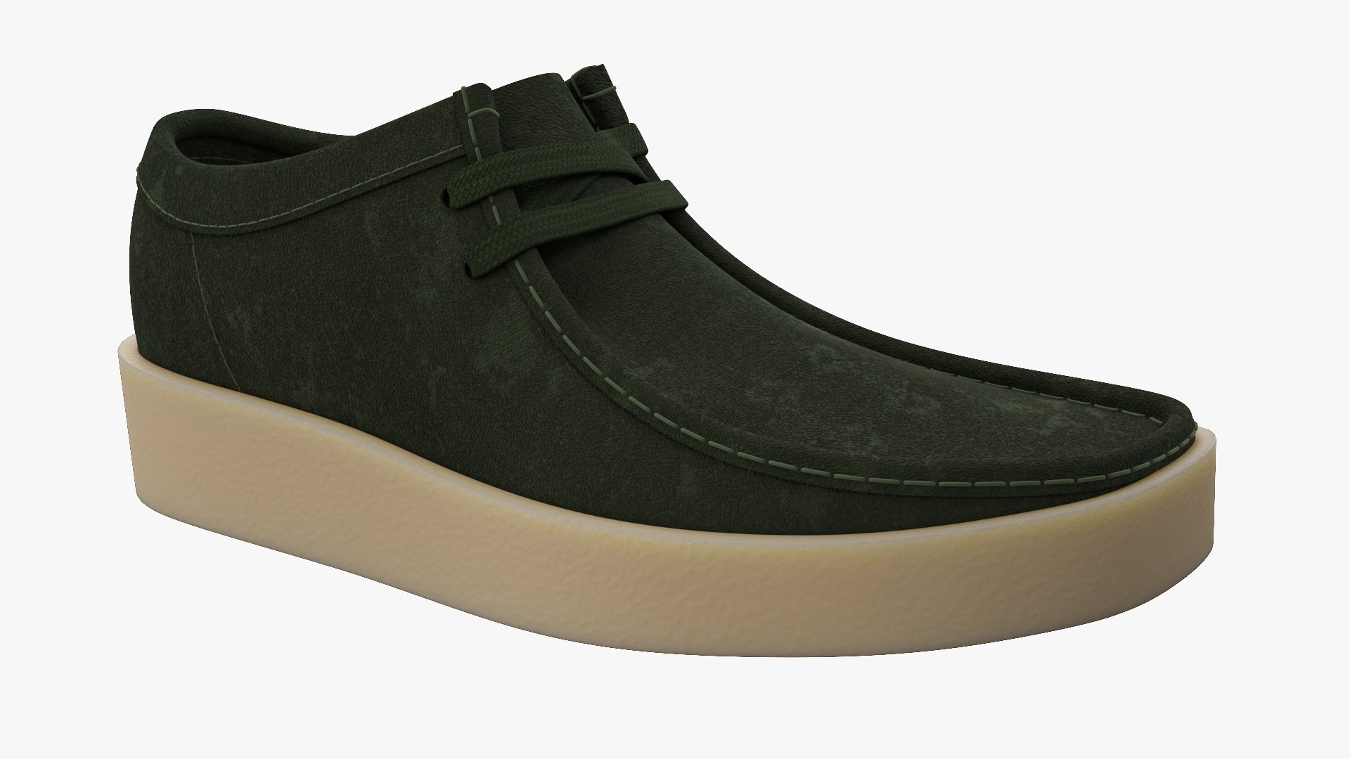Clarks Wallabee Cup Green Suede model https://p.turbosquid.com/ts-thumb/R9/y1p8SC/Z0/clarkswallabeecupgreensuede09/jpg/1714725674/1920x1080/fit_q87/0244be811f37ad41bd4dbd369250bae90b38735f/clarkswallabeecupgreensuede09.jpg