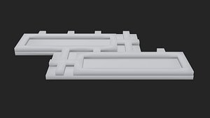 artvander 3d wall panel 8 3D model
