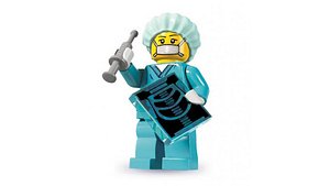Lego Surgeon - Rigged Minifigure - 8827-11