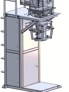 Semi Automatic Quantitative Bagging and Weighing Machine 3D model