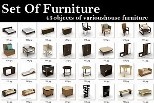 3d model furniture armchair objects