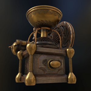 3D steampunk cofee grinder