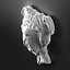 Sculpture en relief chien