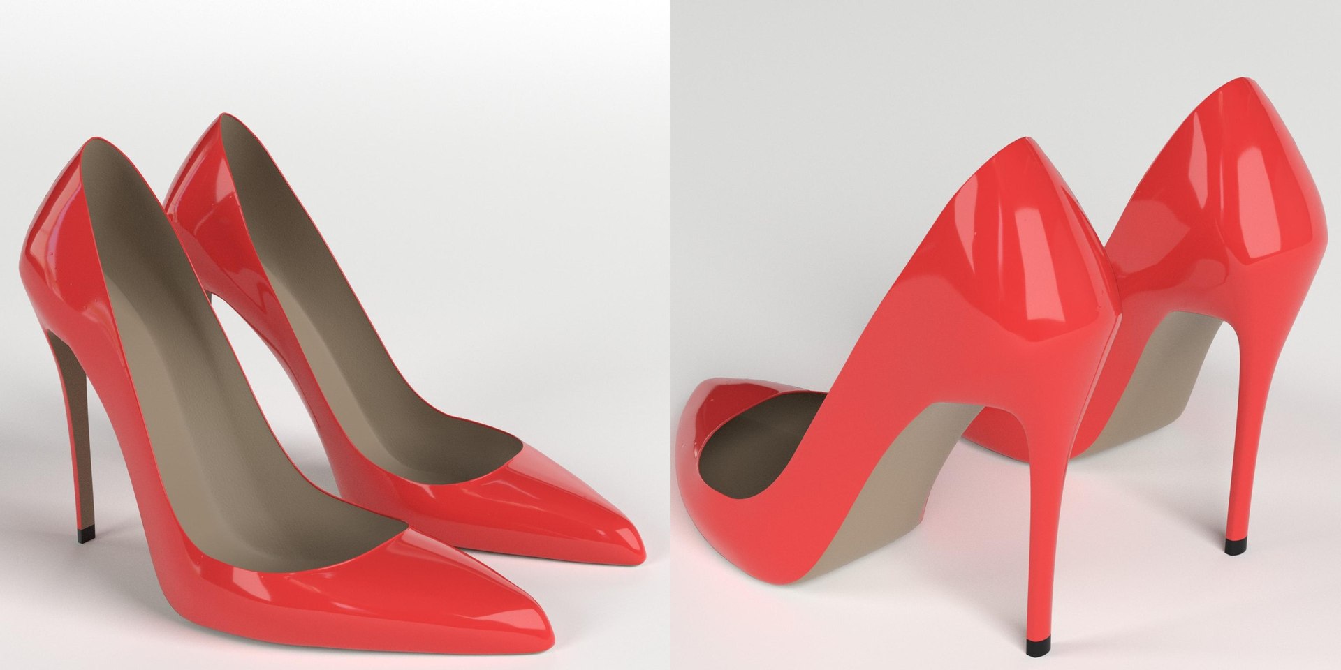 3D Red Shoes 1 Model - TurboSquid 1349729