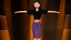 3D model woman