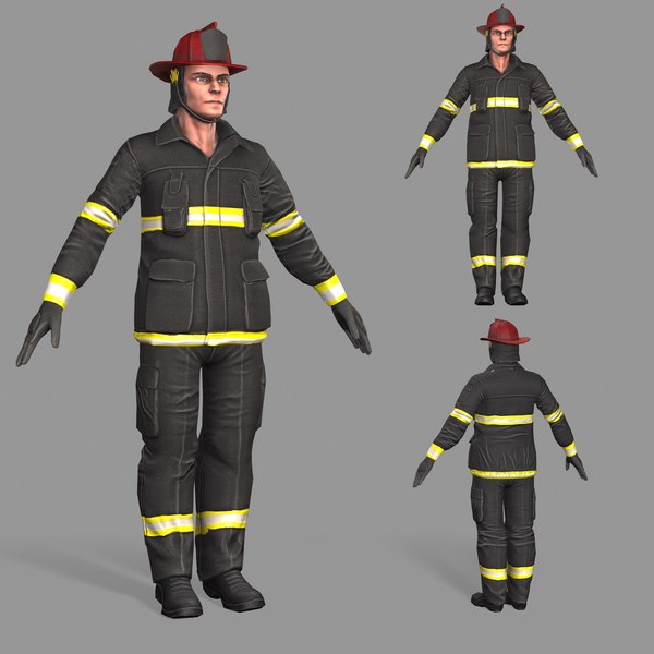 Firefighter 3D Game Models with Enhanced License Tiers for Download ...