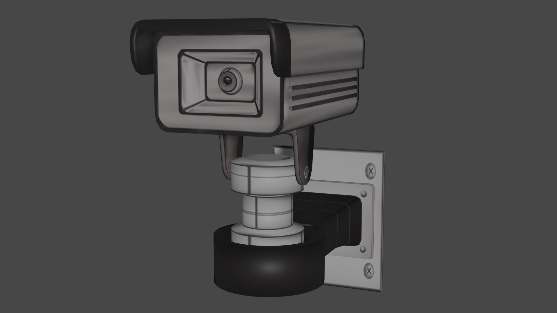 具有两个 lods 和一个描述中的特殊功能的安全摄像头3d模型