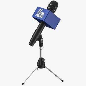 Fox News Microphone 3D model