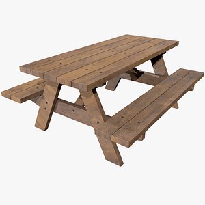 Picnic Table v10 with Pbr 4K 8K