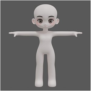 Chibi Character Base Mesh
