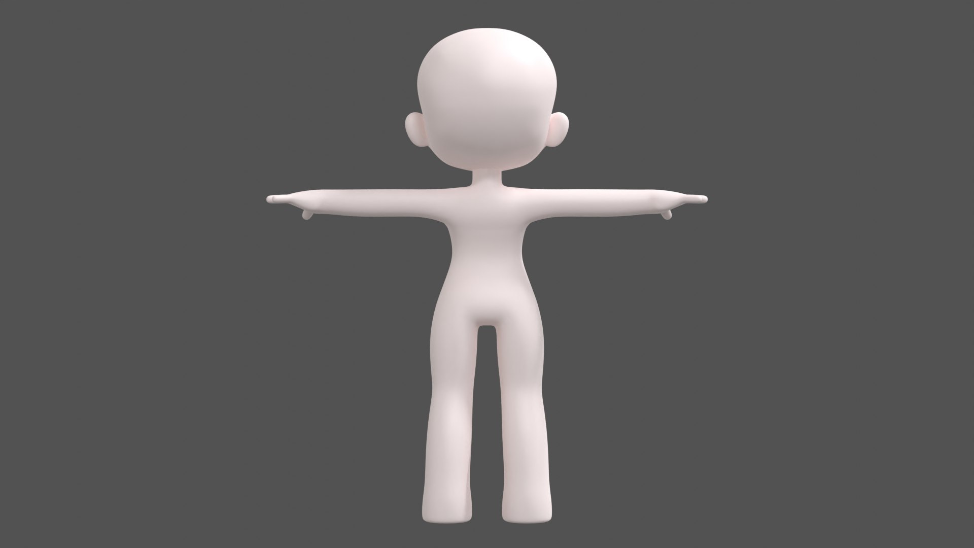 Base Model Cartoon Character Low-poly 3D Model - TurboSquid 1961419