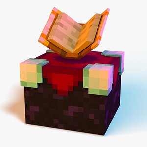 3D Minecraft Enchanting Table Rig model