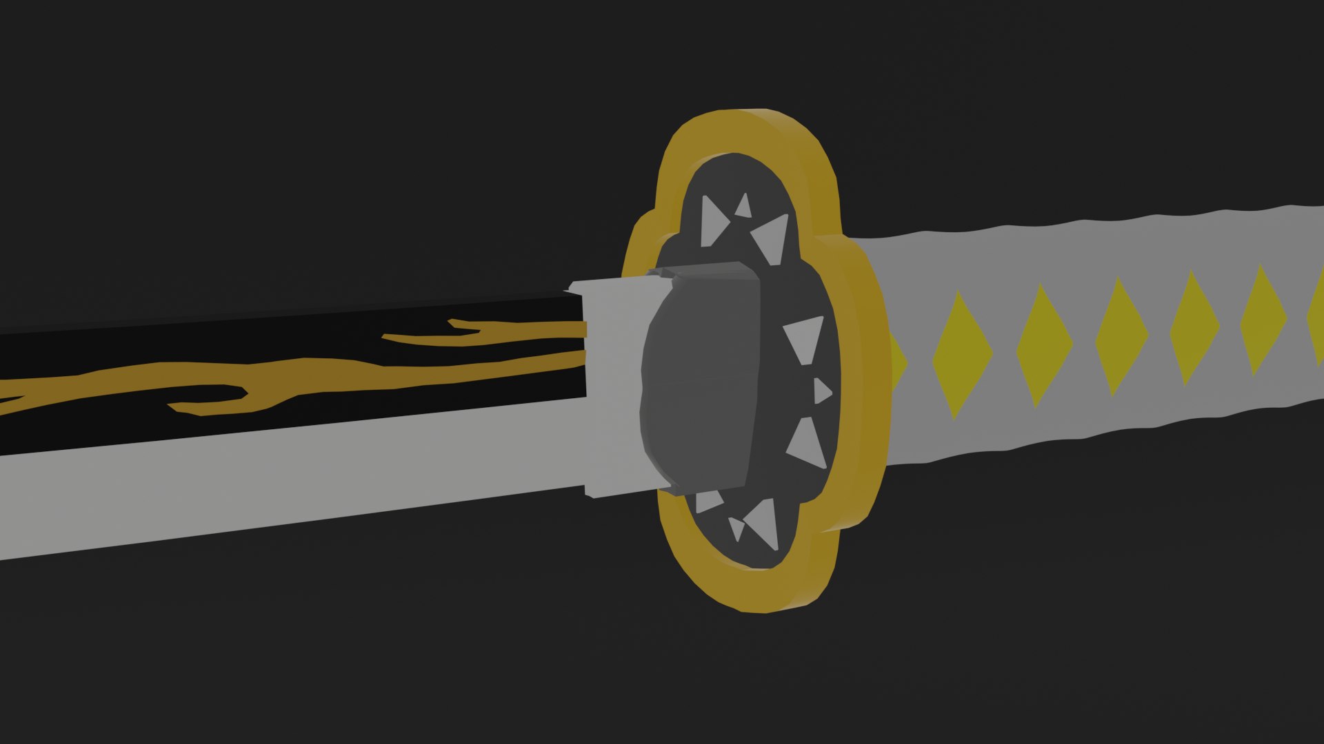 3D Model Zenitsu Katana - TurboSquid 2181019
