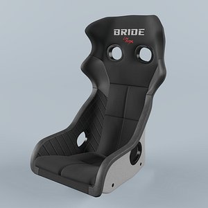 BRIDE XERO CS Black Seat 3D model