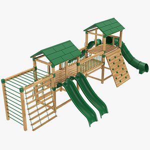 3D Playground Jungle Gym 01 model