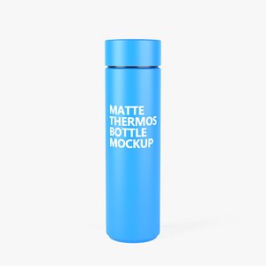 3D Matte Thermos Bottle model