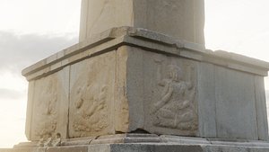 Three-story Stone Pagoda at Changnimsa Temple Site in Namsan Mountain 3D model