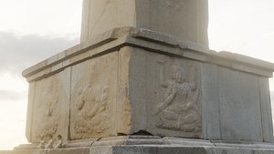 Three-story Stone Pagoda at Changnimsa Temple Site in Namsan Mountain