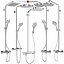 Shower systems Hansgrohe set 154