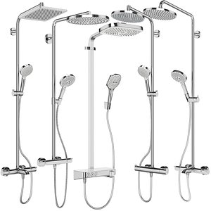 Shower systems Hansgrohe set 154 3D model