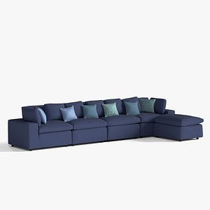 Modular Sofa 5 Seater L Shape Sofa Set