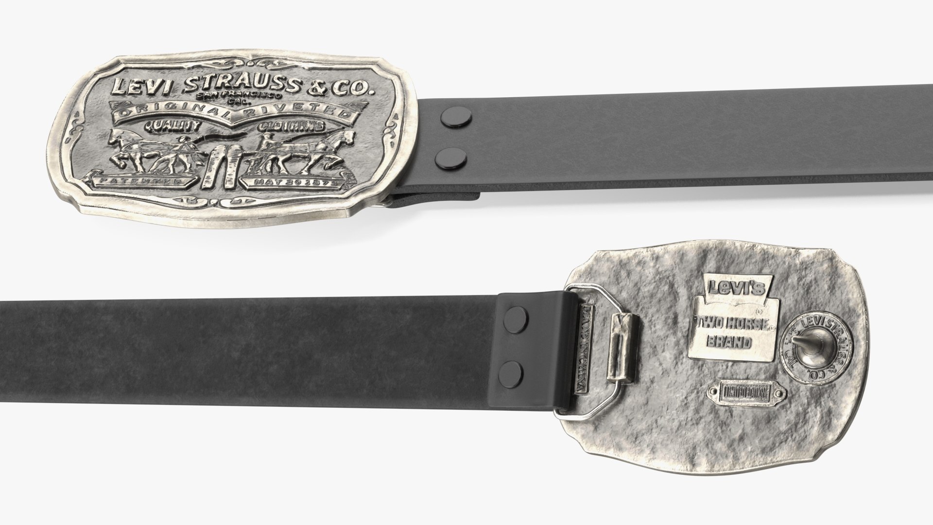 3D Leather Belt Levi Strauss model - TurboSquid 2040280
