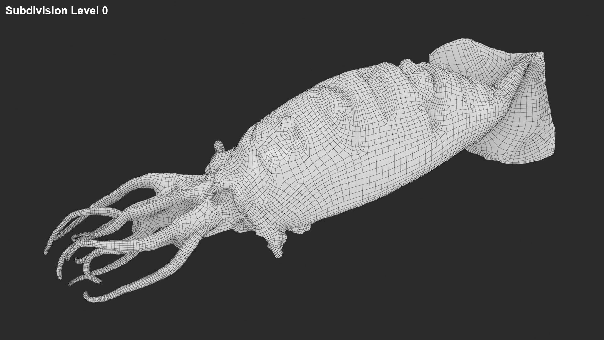 Grilled Squid 3D Model - TurboSquid 2146785