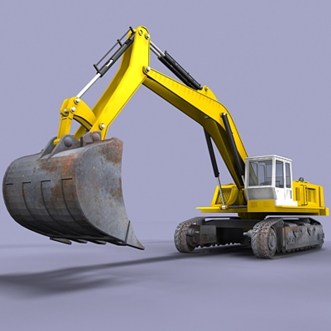 Digger Picker Caterpillar 3d Model