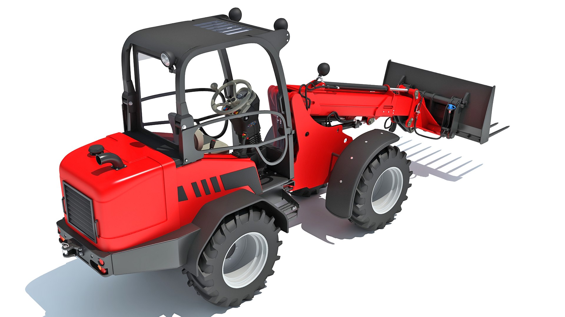 3D Grab Bucket Telehandler - TurboSquid 2036557