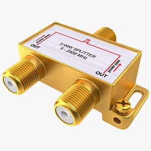 CATV Coaxial Cable 2 Way Splitter