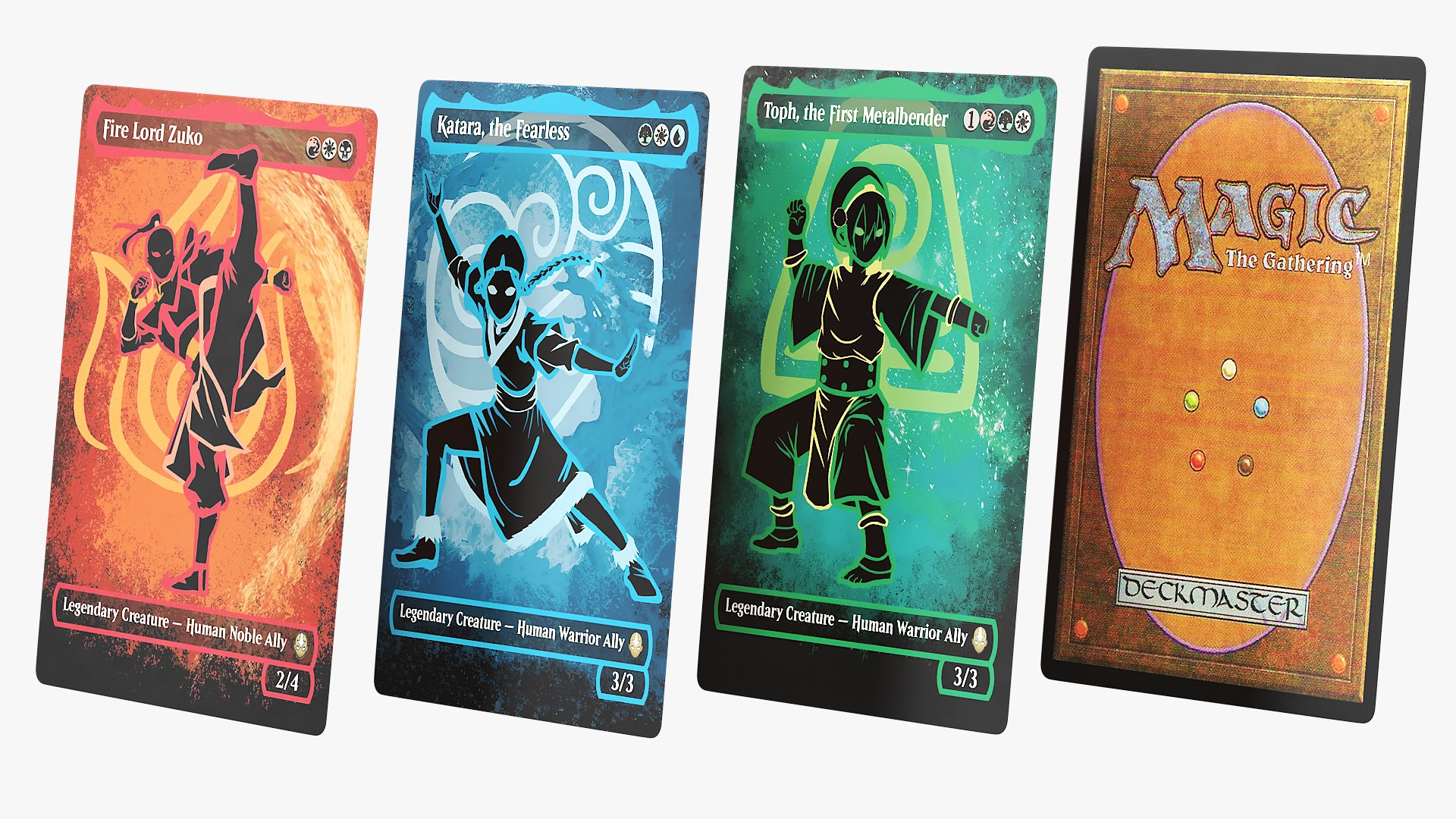 Avatar Collectible Game Cards Multicolor 3D model preview