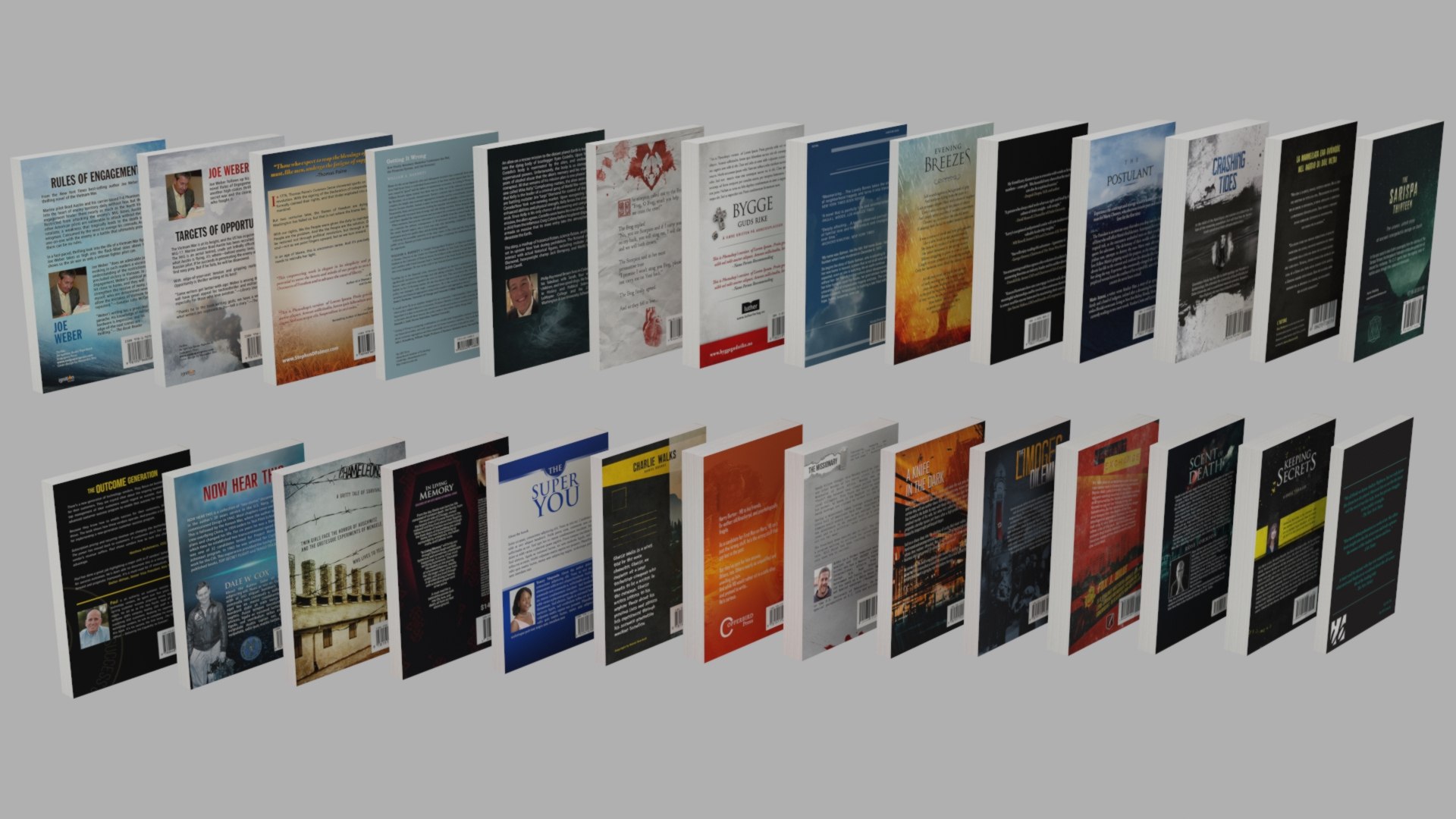 3D Collection Of Simple And High Quality Models Of Books And ...