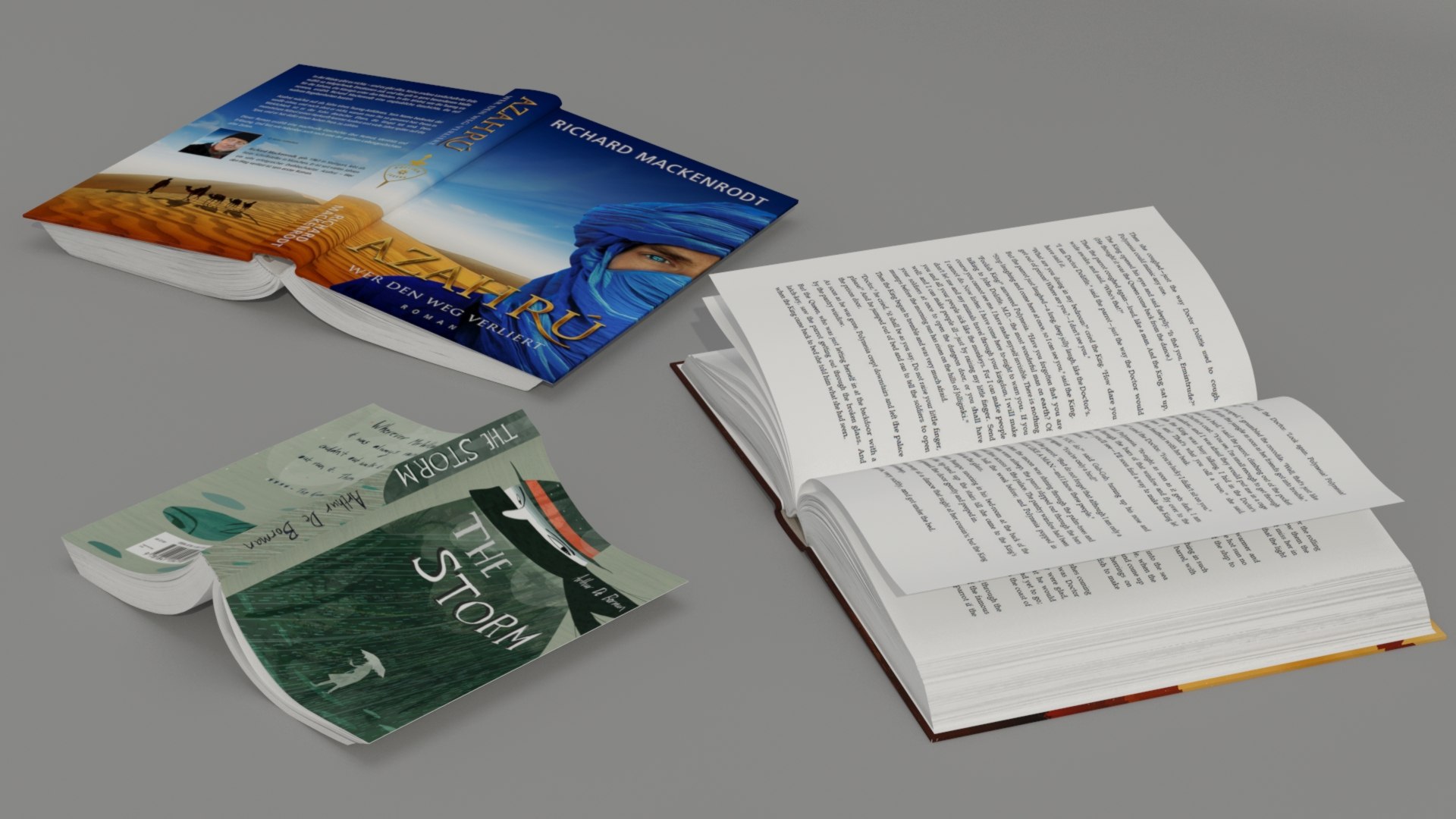 3D Collection Of Simple And High Quality Models Of Books And ...