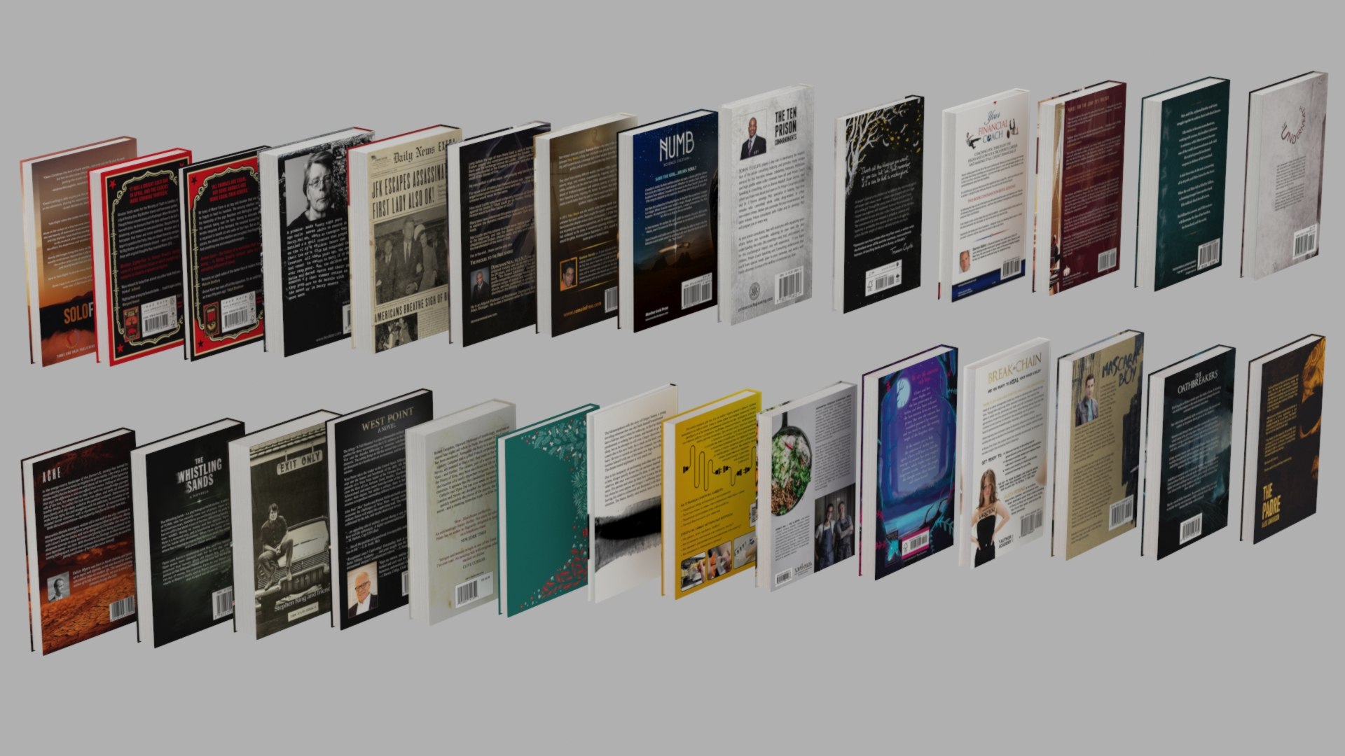 3D Collection Of Simple And High Quality Models Of Books And ...